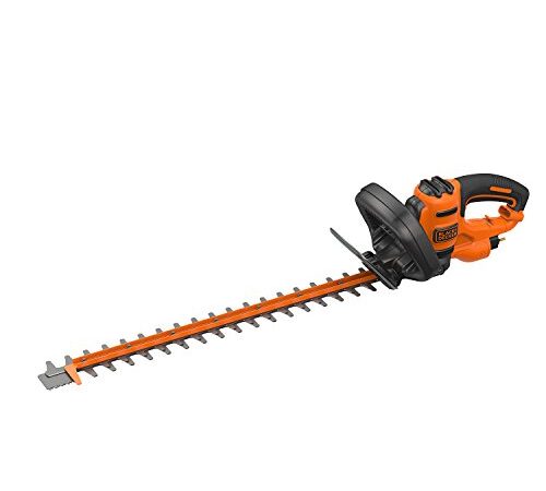 BLACK+DECKER Tagliasiepi Elettrico, Lunghezza lama 60 cm, Doppia Impugnatura Ergonomica 600 W, BEHTS501-QS