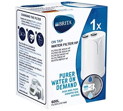 Brita On Tap HF - Cartuccia filtrante per acqua - Compatibile con sistema di filtraggio Brita On Tap - 600 litri di acqua filtrata dal sapore eccellente