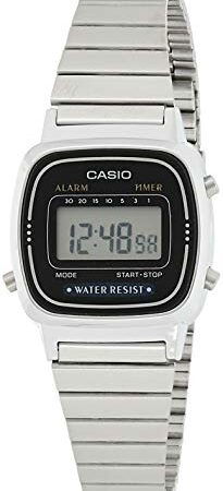 Casio Orologio da polso digitale da donna in acciaio inossidabile LA670W