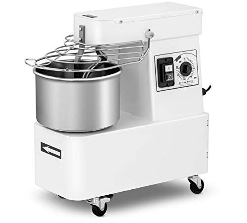 Royal Catering Impastatrice Professionale Macchina Planetaria RC-SPFH5 (7 Litri, 29 kg/h, 370 W, Testa e Ciotola Fissi)