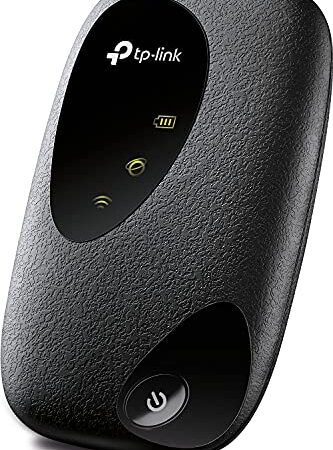 TP-Link M7000 Mobile WiFi 4G LTE Cat4, Velocità di Download 150Mbps, Modem WiFi con Sim, Batteria Ricaricabile, Nessuna Configurazione Necessaria, Vincitore del Premio Red Dot Design