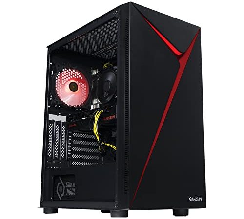 BREUNOR CATASTROPHE - Pc Gaming i3 13100F fino a 4.50GHz, RX 6600 8 GB, RAM 16 GB DDR4, SSD NVMe 500GB, Win 11 Pro, Pc da gaming, Pc desktop gaming, Entry Level