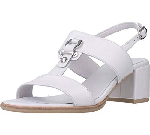 Nero Giardini E012264D Sandali Donna in Pelle - Bianco 37 EU