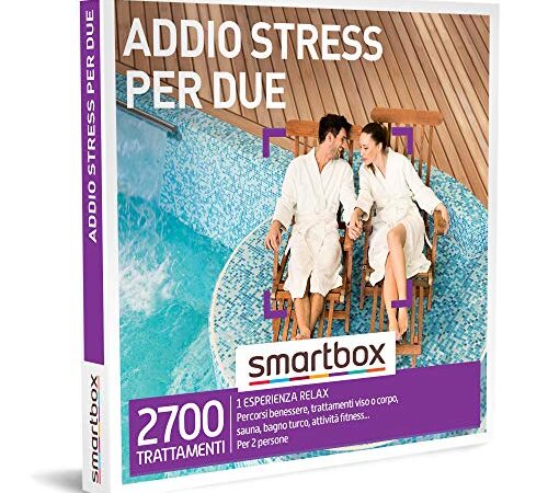 Smartbox - Cofanetto regalo Addio stress per due - Idea regalo per la coppia - 1 esperienza wellness per 2 persone