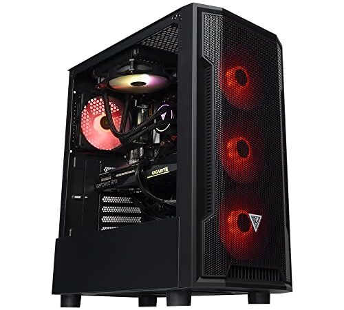 BREUNOR MORGANA - PC Gaming Ryzen 5 5600X fino a 4.6GHz, RTX 3060 12GB GDDR6, SSD 1000GB NVMe, RAM 16GB DDR4 3200MHz, Dissipatore liquido 120mm, Win 11 Pro, Pc da gaming, Pc desktop gaming