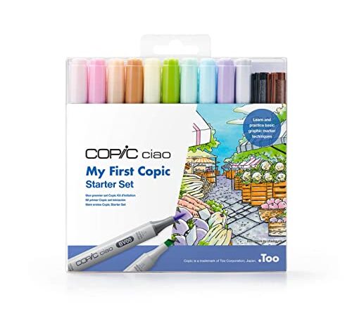 COPIC Ciao First Starter Set Pennarelli Alcool Assortiti