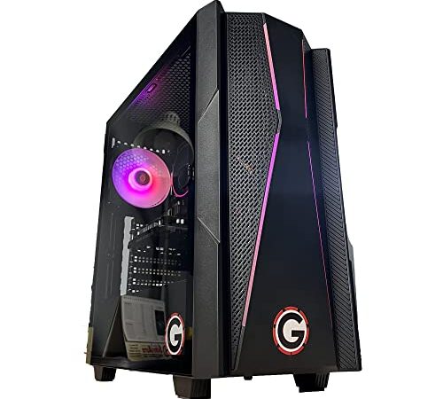 Golook • PC Gaming Fisso RGB • AMD Ryzen 5 4500 • Scheda Video Dedicata Nvidia GTX1650 4GB DDR6 • RAM 16GB DDR4 3200MHZ • SSD 500GB M.2 NVME • WiFi • W11 Pro X64 • Computer Desktop