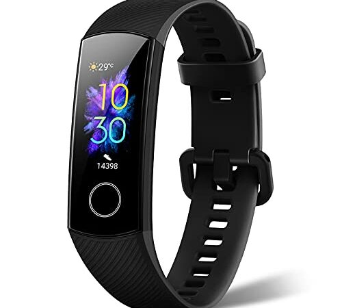 Honor Band 5 Smartwatch Orologio Fitness Uomo Donna Smartwatch Cardiofrequenzimetro da Polso Contapassi Smartband Sportivo Activity Tracker,Nero