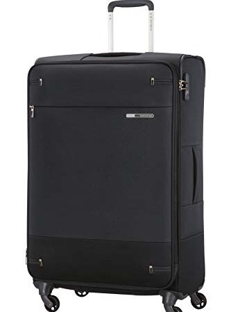 Samsonite Base Boost Spinner L Valigia Espandibile.78 cm, 105/112.5 Litri, Nero (Black)