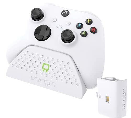 Venom Dock Di Ricarica con Batteria Ricaricabile - Bianco (Xbox Series X e S/ Xbox One) - Bundle