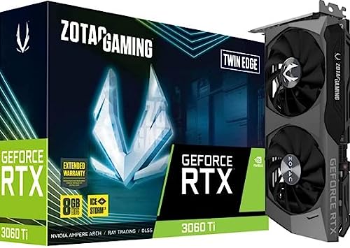 Zotac Gaming Geforce Rtx 3060 Ti Twin Edge Lhr Nvidia 8 Gb Gddr6, Nero